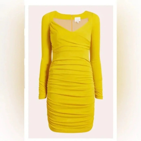 NWOT Cinq a Sept Miah Dress in Pineapple. Sz: 6